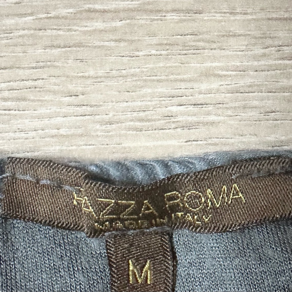 Piazza Roma Italian Silk Blend Sheer Blouse - Picture 7 of 12